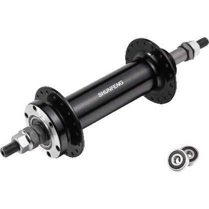 Втулка задняя SF-A214R 32H, под трещотку, под диск, промподшипники, гайки