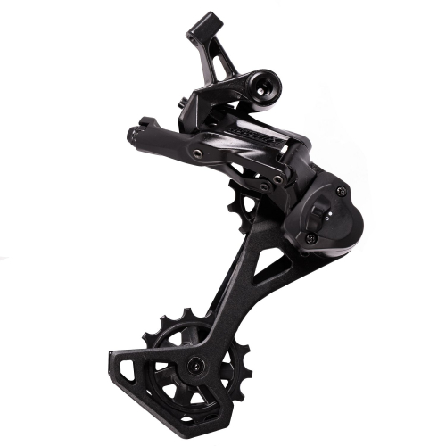 Переключатель задний Microshift AdventX RD-M6205AM, 10 ск., Clutch, средняя лапка, алюминий, черный