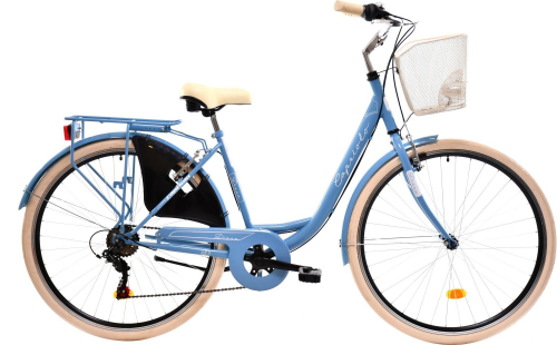Велосипед Capriolo City Diana Alu (1x7) (2025), рама 18" (165-175 см), голубой