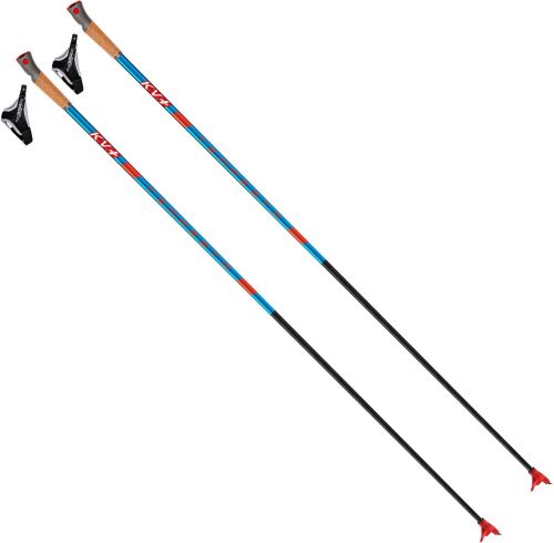 Палки лыжные KV+ Tempesta Blue 100% Carbon Cross Country Pole, 23P007
