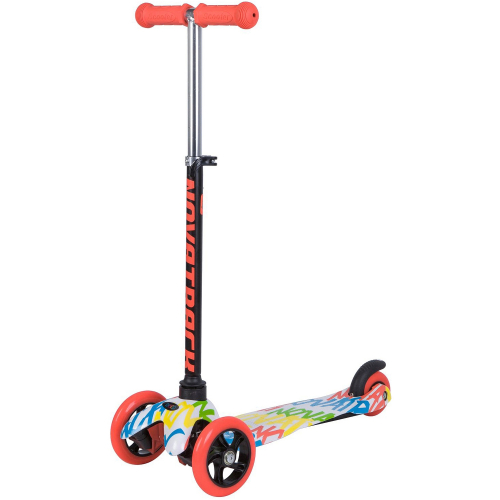 Самокат-кикборд Novatrack Disco-kids Basic (2018), белый