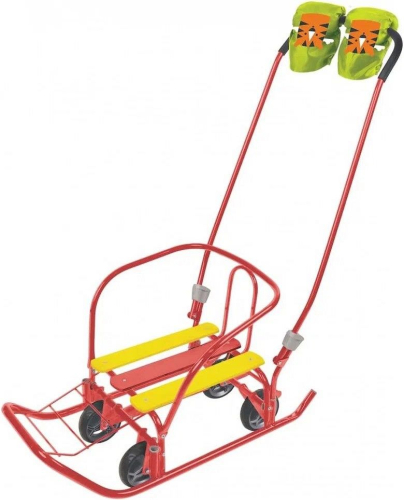 Санки детские Ника "Ветерок 7 универсал" с рукавичками