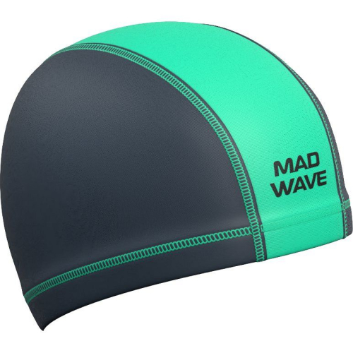Шапочка текстильная Mad Wave Lycra Duotone, бирюзовый