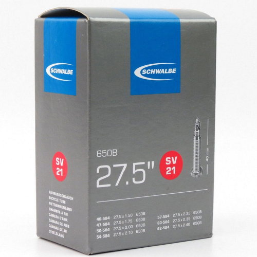 Камера Schwalbe SV21, 40/62-584, 27,5-1,6-22.4 40mm вентиль преста