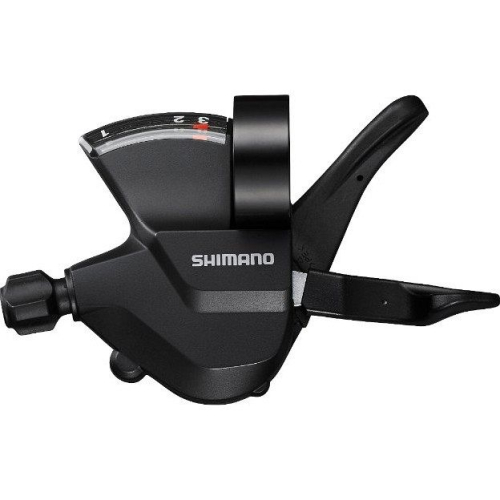 Шифтер Shimano Altus SL-M315-L Rapidfire Plus, 3 скорости, левый, с тросиком, 2-8049, черный