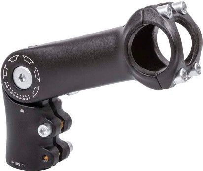 Вынос велосипедный M-Wave, внешний, регулируемый, 90 мм, руль 31.8 мм, алюминий, черный, 5-400319