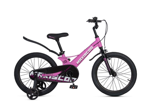 Велосипед Maxiscoo Space Стандарт 18 (2025) (110-130 см), розовый