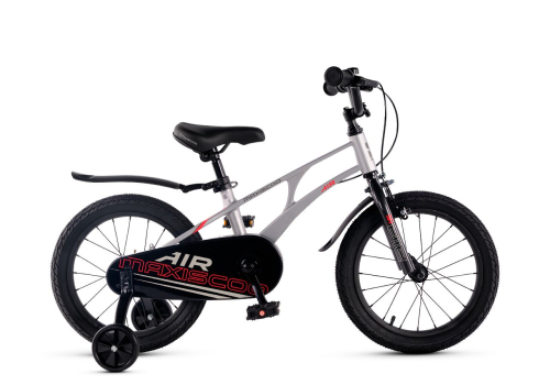Велосипед Maxiscoo Air Стандарт 16 (2025) (98-110 см), серый