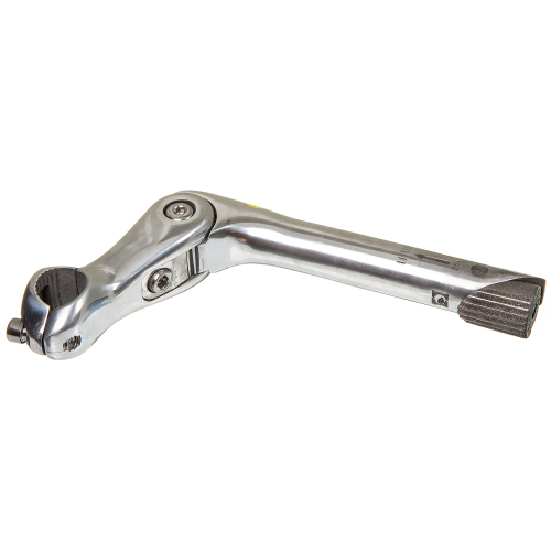 Вынос STG RA-038 80 мм, под руль 25.4 мм, серебристый, регулир по высоте, с штырем, серебристый