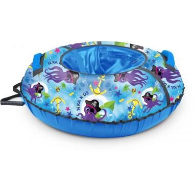 Тюбинг 70 см принтованный, синий