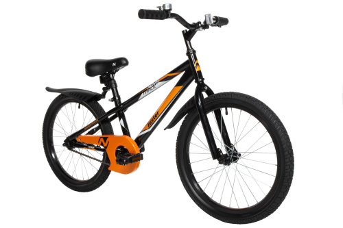 Велосипед Novatrack Juster 20" (2023), рама 12" (110-130 см), черный