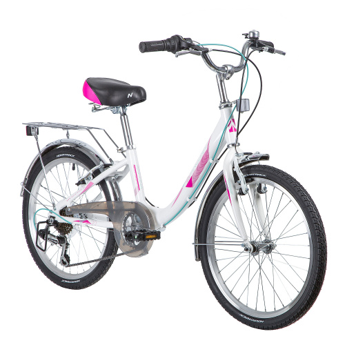 Велосипед NOVATRACK ANCONA 20" (2019), рама 11" (110-130 см), белый