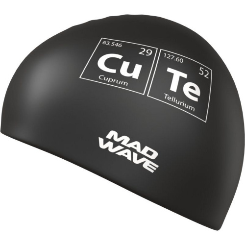 Шапочка силиконовая Mad Wave Crush, черный