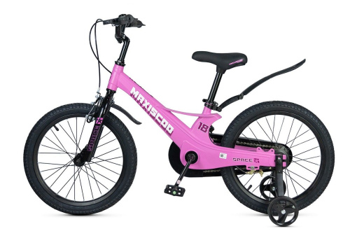 Велосипед Maxiscoo Space Стандарт 18 (2025) (110-130 см), розовый