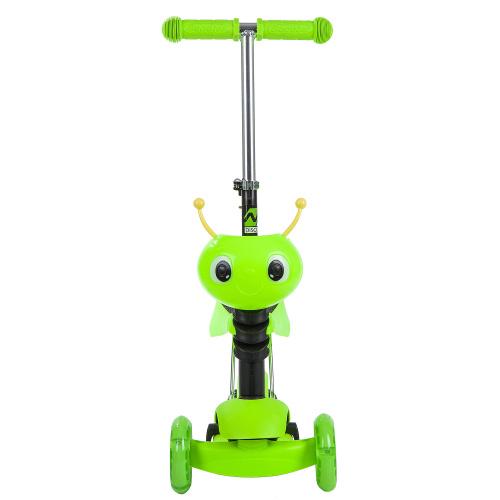 Самокат-кикборд Novatrack Disco-kids Saddle (2019), зеленый