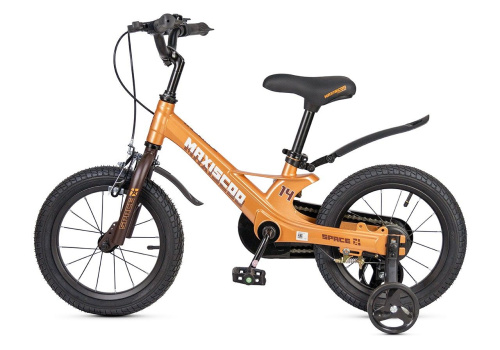 Велосипед Maxiscoo Space Стандарт 14 (2025) (98-110 см), оранжевый