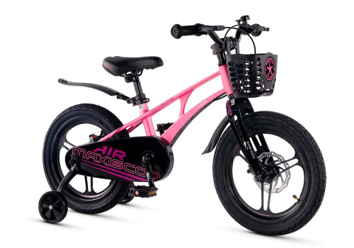 Велосипед Maxiscoo Air Pro 16 (2025) (98-110 см), розовый