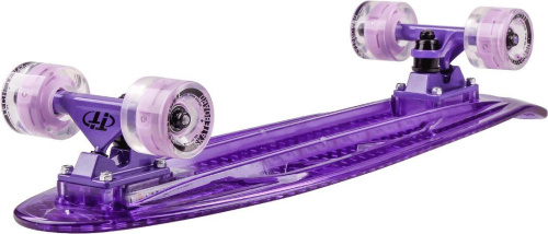 Скейтборд круизер Tech Team Transparent 27 Light, фиолетовый