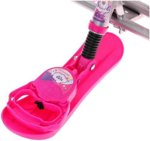 Снегокат Ника TWINY 2+ TW2-M/EP с единорогом, розовый