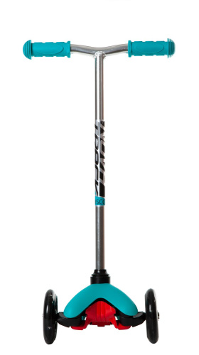 Самокат-кикборд Novatrack Disco-kids Start (2020), бирюзовый