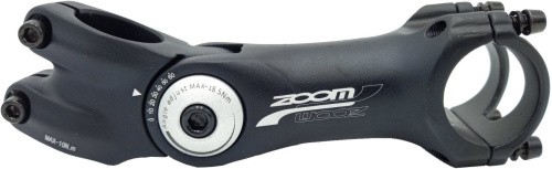 Вынос велосипедный Zoom, внешний, регулируемый, (0-60 град.), 1-1 1/8", 125/90 мм, руль 31.8 мм, 5-404162