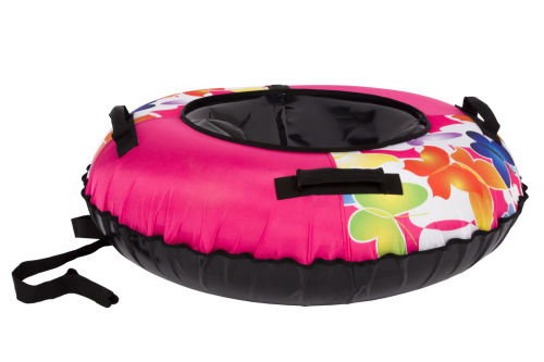 Тюбинг Snowstorm BZ-110_BUTTERFLY_V2, 110 см, розовый с черным